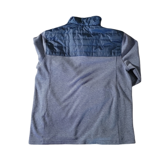 Eddie Bauer Men's 1/4 Zip Mixed Media Jumper - Picture 2 of 9